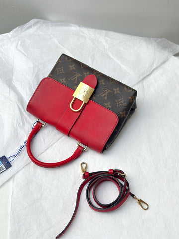 LV Monogram Lockme BB Bag with Red Accents DU4168 20*15cm Grade A
