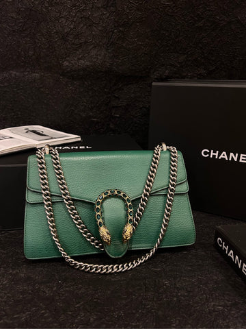 Gucci Green Crystal Dionysus Medium Bag 28cm×19cm Grade A 400249493075