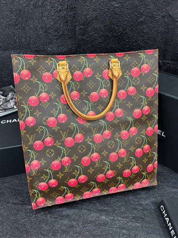 Louis Vuitton/LV Limited Edition Cherry Blossom Sac Plat Bag Model: MIOON 36cm × 38cm Grade A