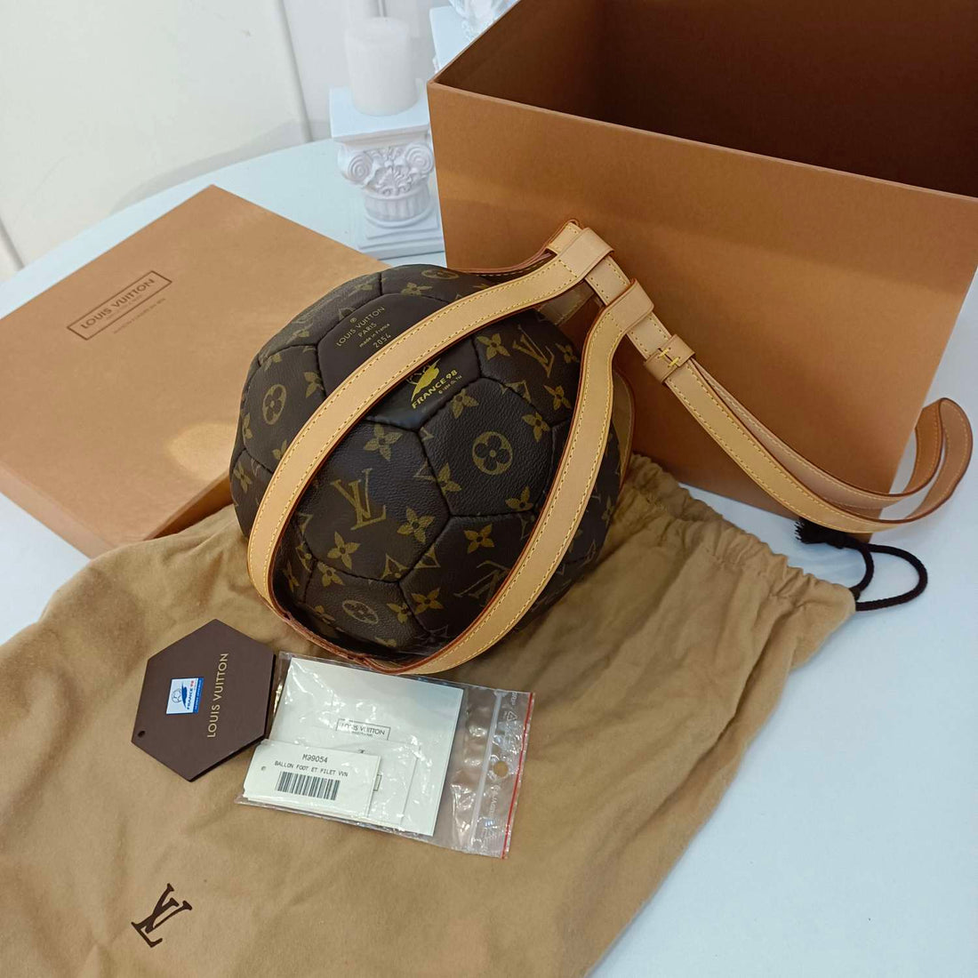 Louis Vuitton 1998 World Cup Limited Edition Monogram Football - 25cm Diameter - Date Code 2054-A-Grade