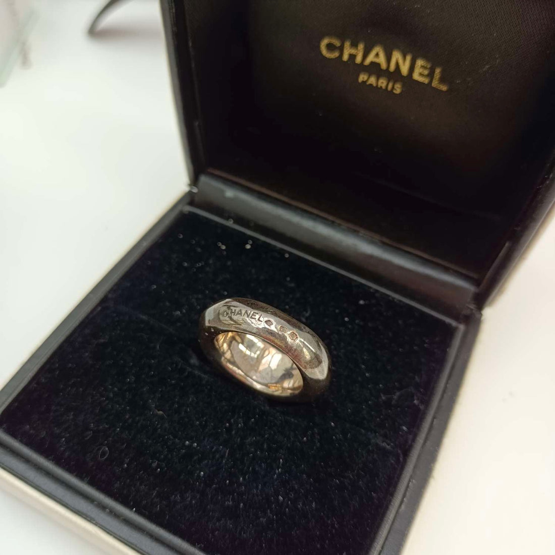 Chanel Vintage Sterling Silver Ring - Size 51 - Grade A