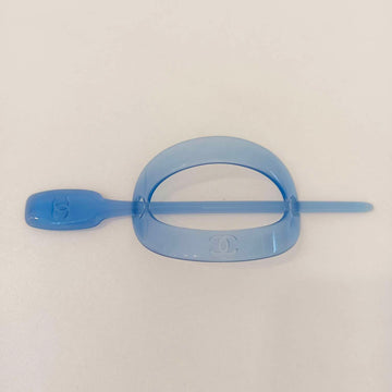 Chanel Blue Acrylic Hairpin, Acrylic Material