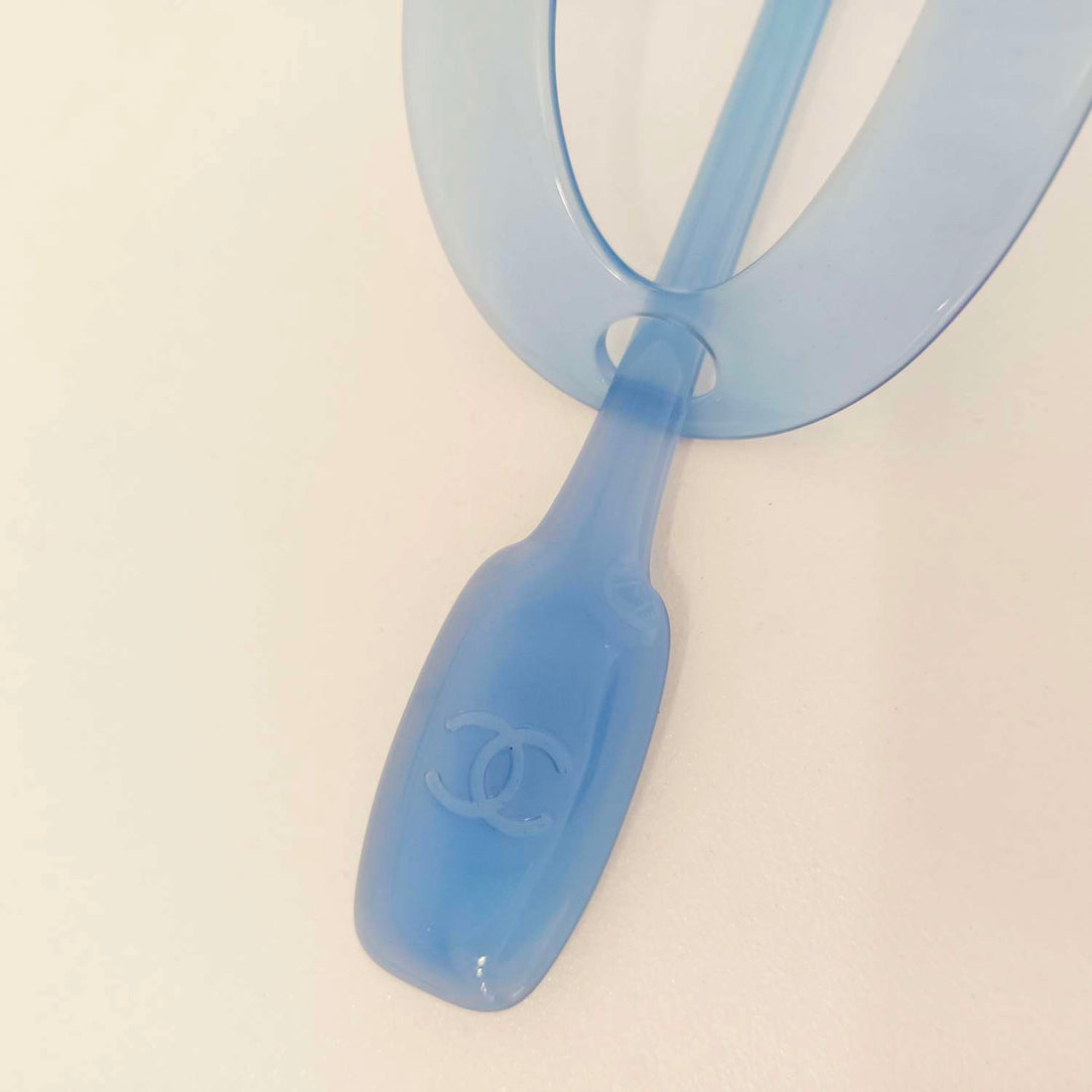 Chanel Blue Acrylic Hairpin, Acrylic Material