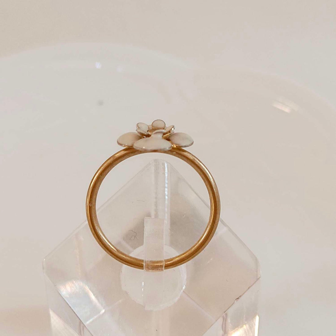 Chanel Camellia Ring - US Size 6.5, Enamel, Grade A