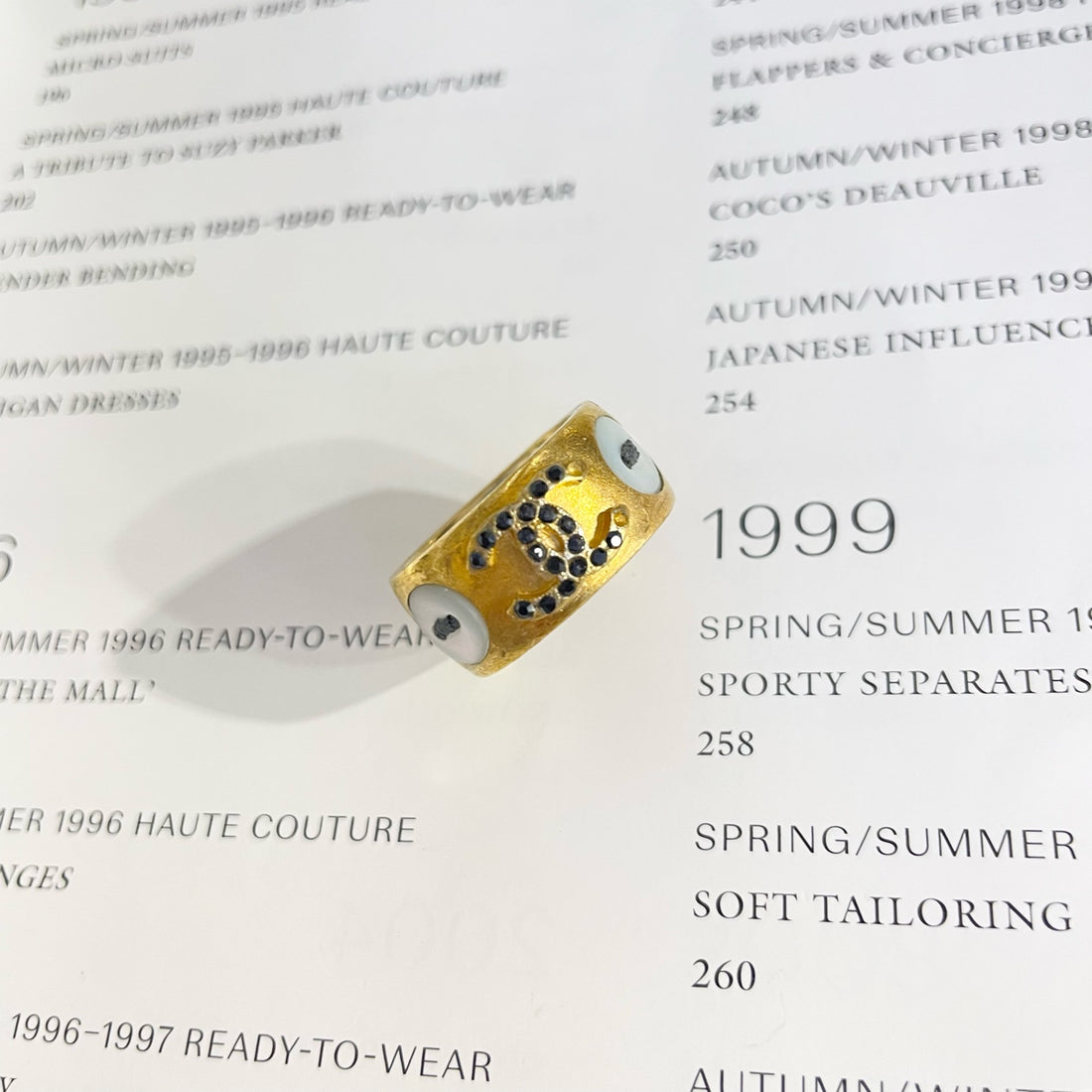 Chanel Gold-Plated Ring - Size 2cm (Diameter) - Model 02A - Grade A