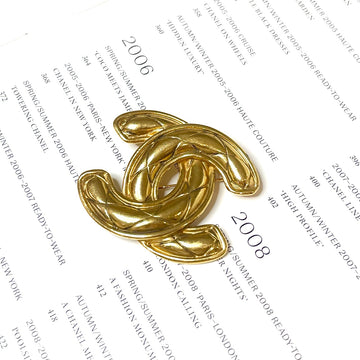 Chanel Large Bird Brooch - 5.5x4.5cm - 1990s- Gold-Plated - Grade A