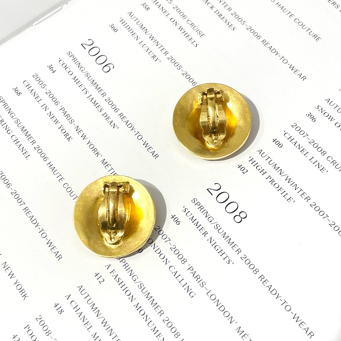 Chanel Grapevine Clip-on Earrings