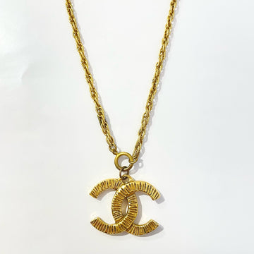 Chanel Double C Gold-Tone Necklace - Gold Plated, 1990s, Grade A