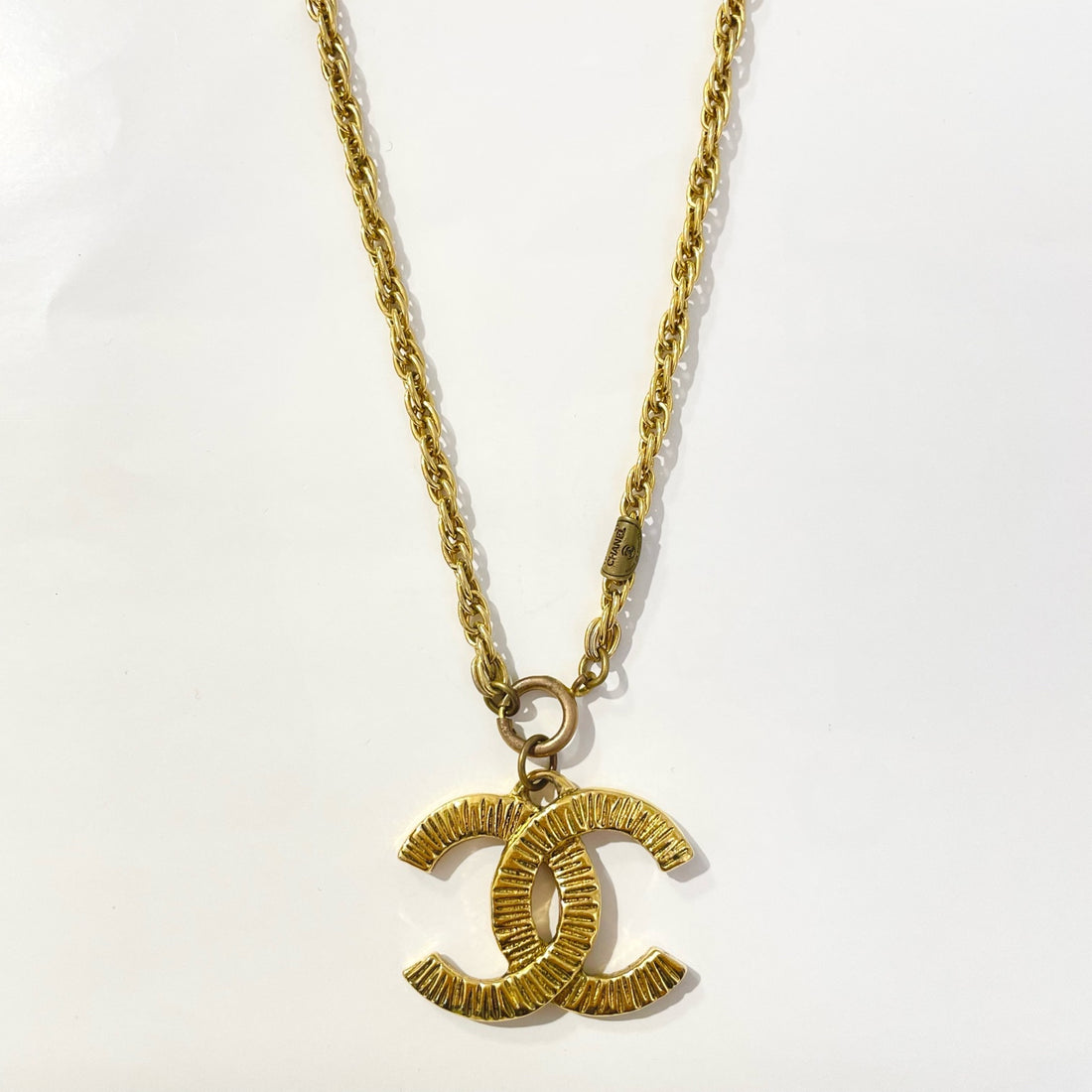 Chanel Double C Gold-Tone Necklace - Gold Plated, 1990s, Grade A