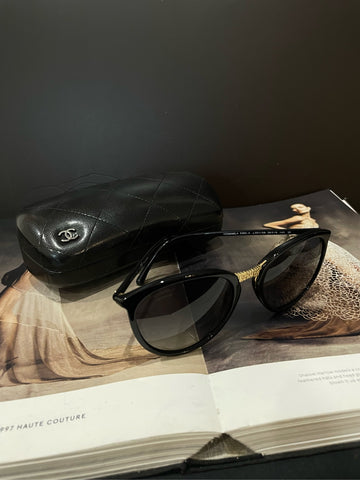 Chanel Classic Sunglasses-Lens Size: 5.5cm (H) × 4.6cm (W)-(Modern Collection - Recent Years)