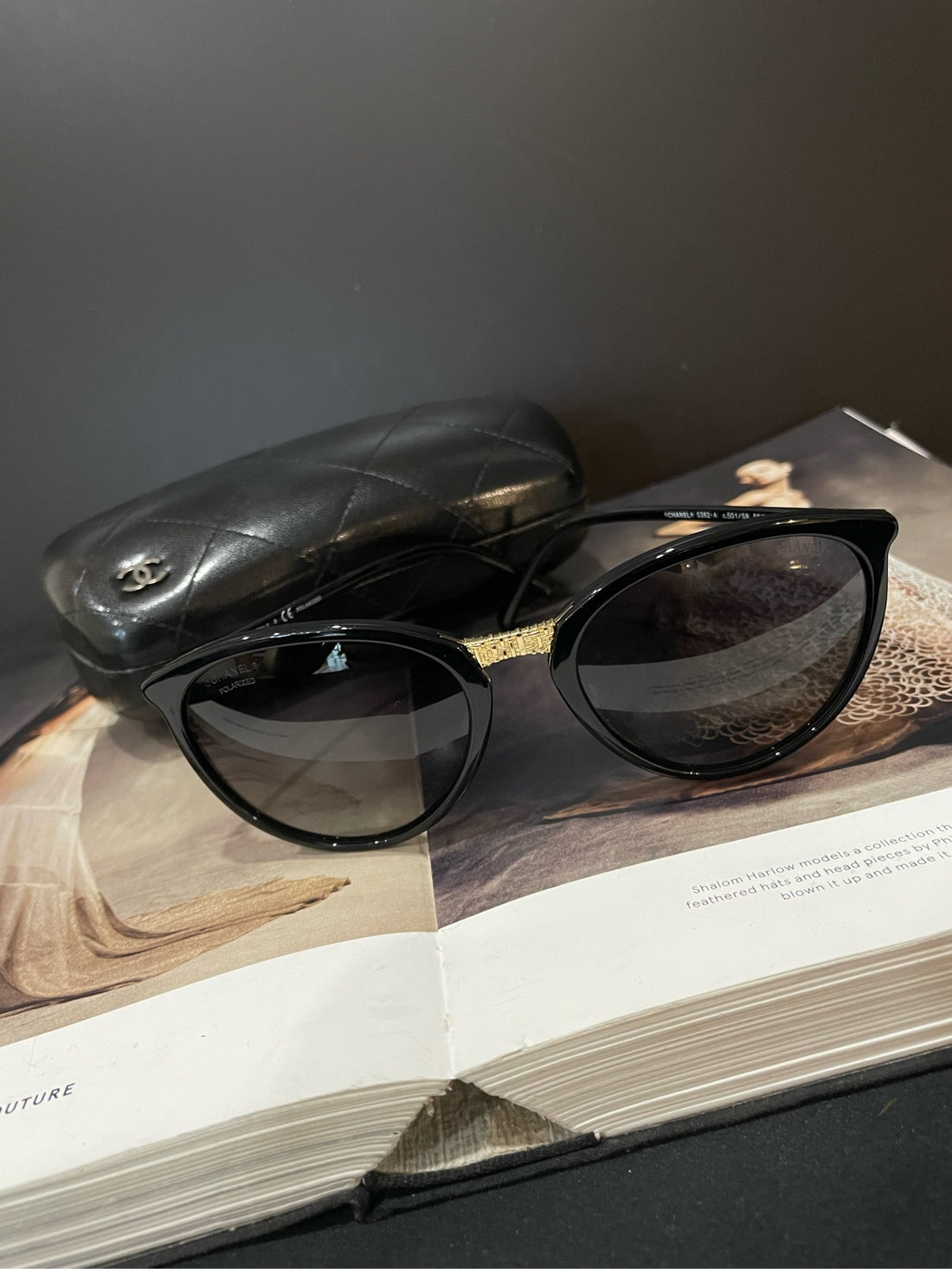 Chanel Classic Sunglasses-Lens Size: 5.5cm (H) × 4.6cm (W)-(Modern Collection - Recent Years)