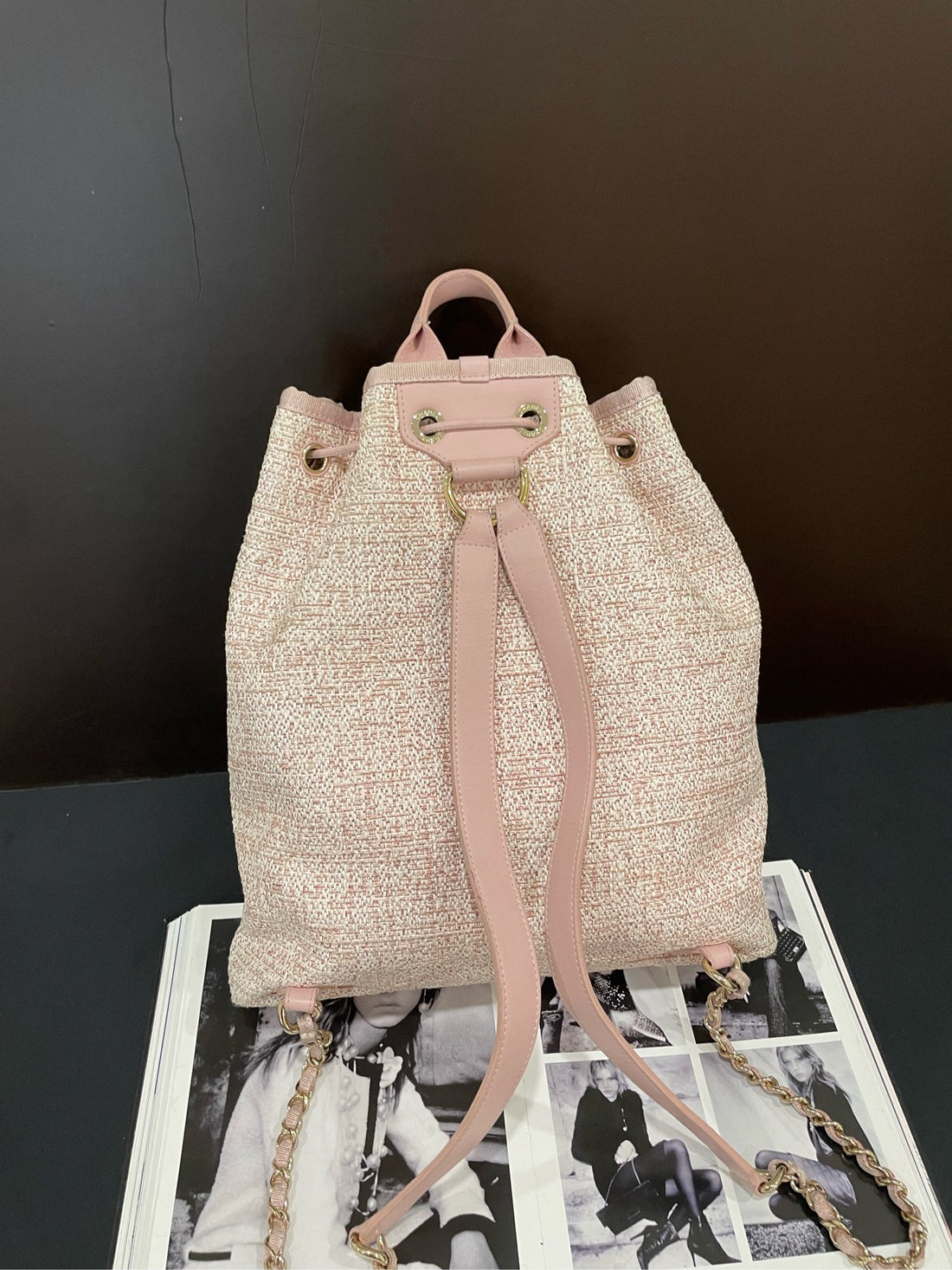 Chanel Pink Beach Bucket Backpack - 30×34cm - A-Grade (Serial 27111692)