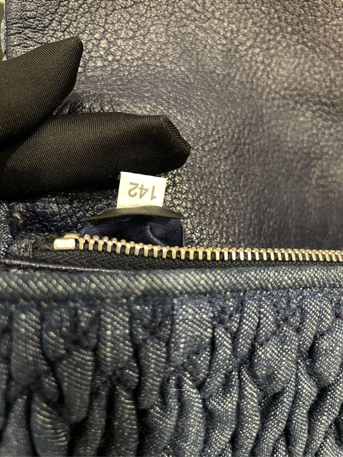 Miu Miu Denim Crystal-Embellished Shoulder Bag - 20×11cm - A-Grade (Ref. 142)