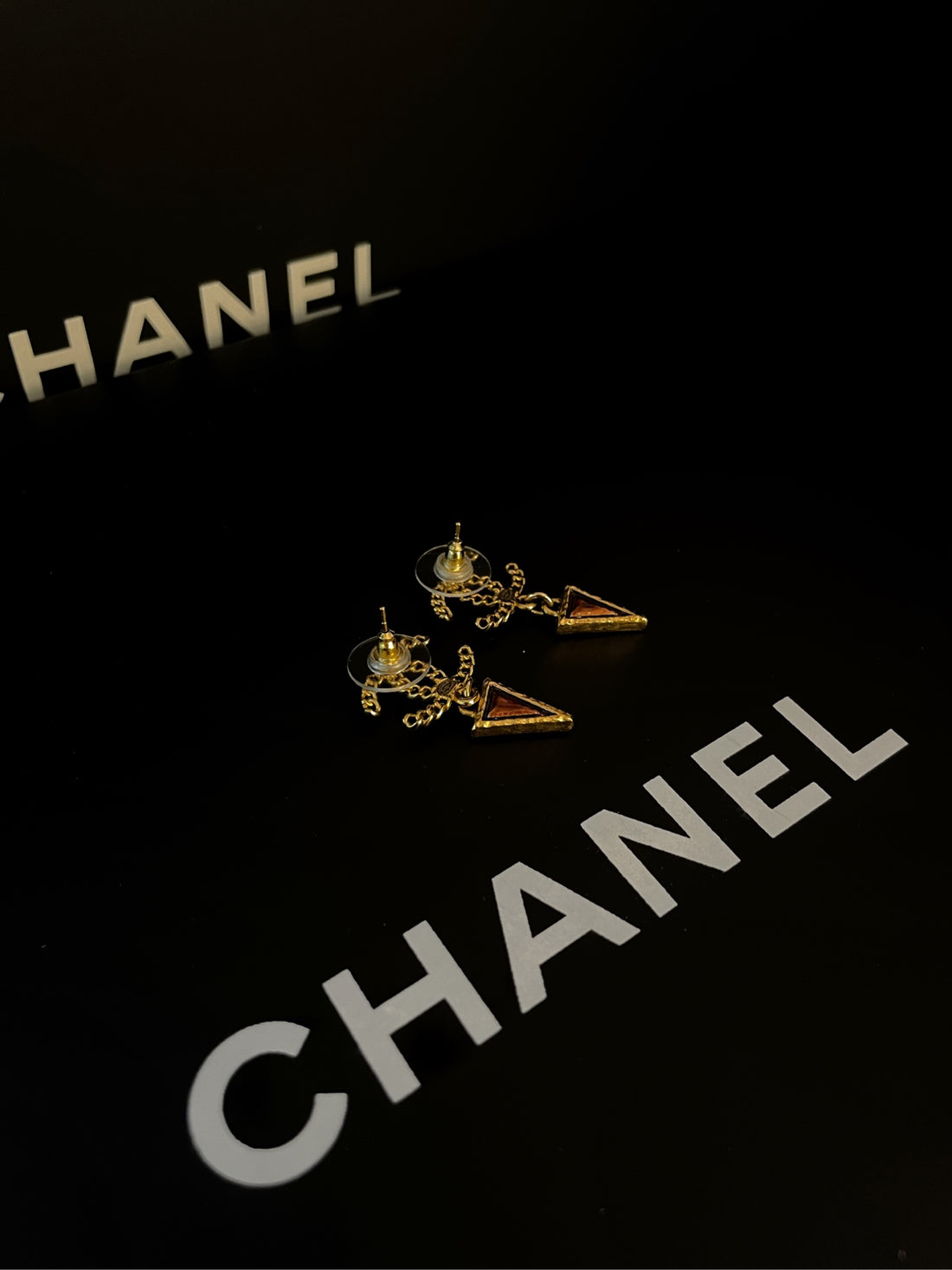 Chanel Pearl Double C Metal Earrings A10 3cm Enamel & Gold-Plated