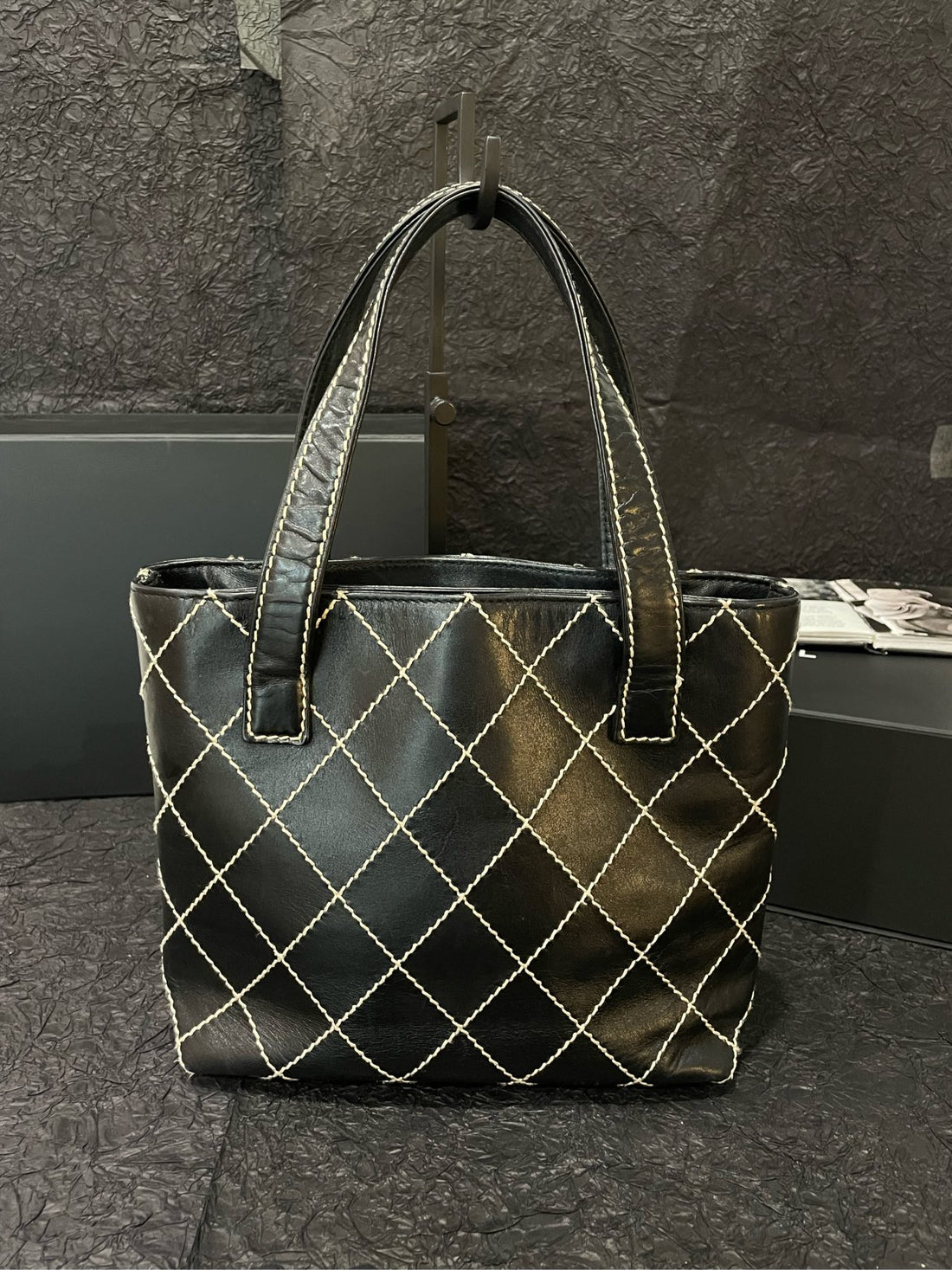 Chanel Vintage Exterior-Stitch Vivian Bag - 24×23cm - A-Grade (Serial 7538738)