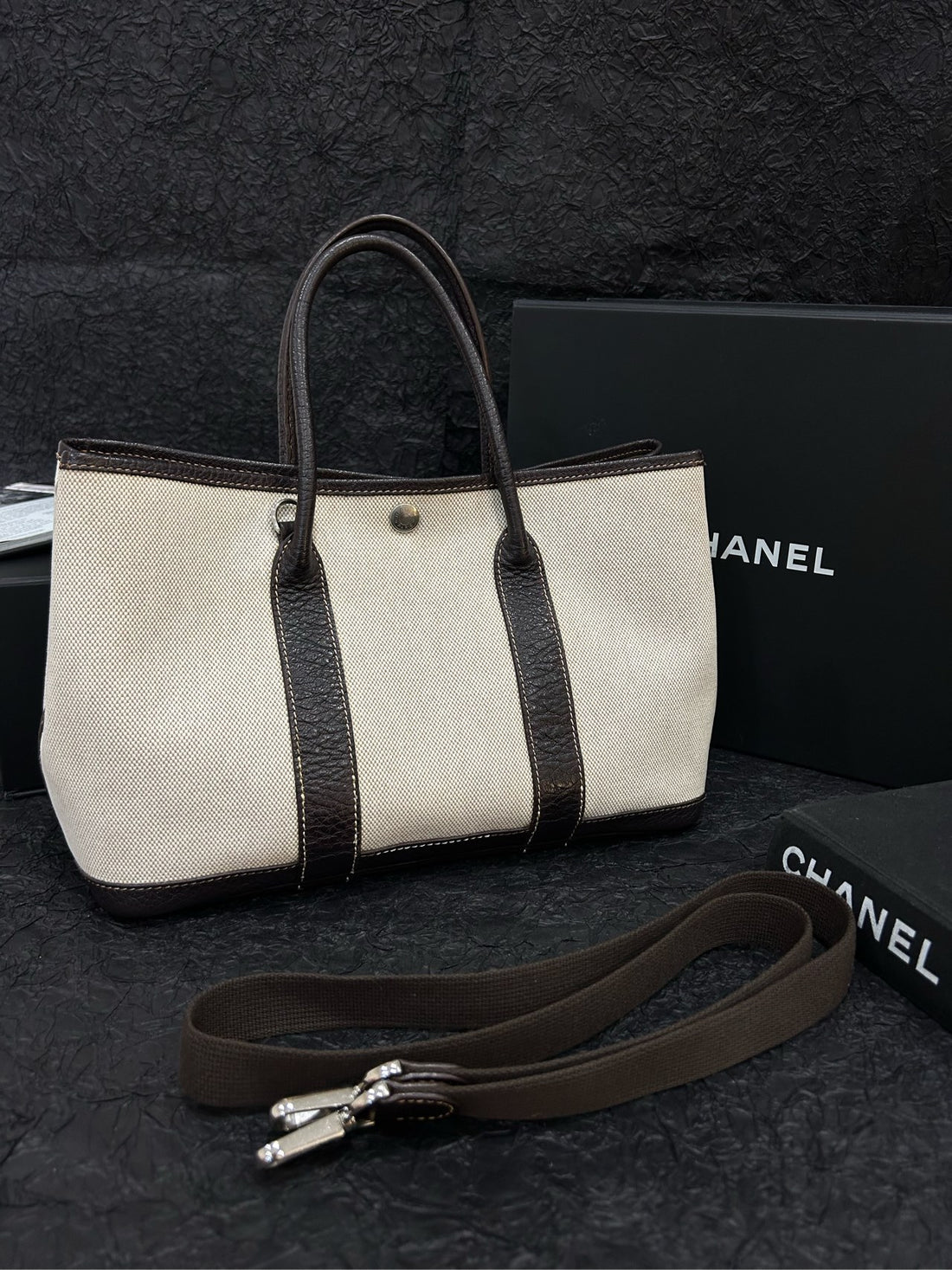 Hermès Garden Party 30 with Shoulder Strap - H Stamp (30×20cm) - A-Grade