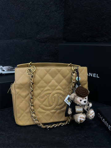 ‌Chanel Beige "Double C Logo" Tote Bag (25cm × 20cm) - Serial 10813535-Grade A