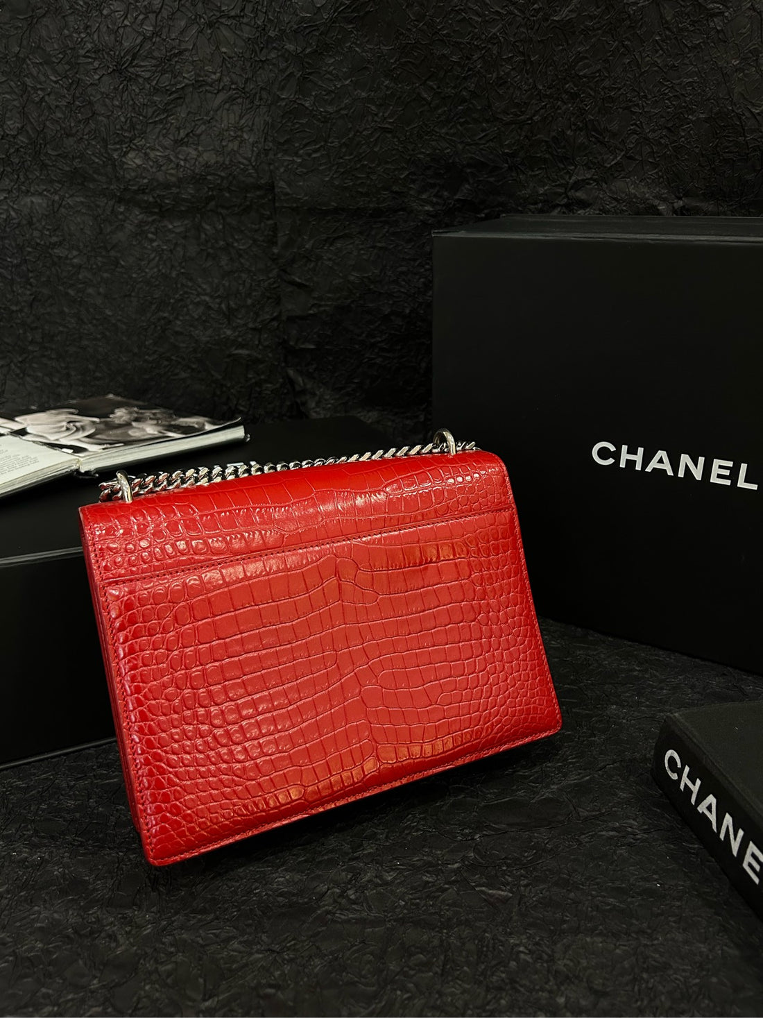 Saint Laurent Red Sunset Medium Bag 22×15cm Retail Price 20,000+ CNY Code: 0318