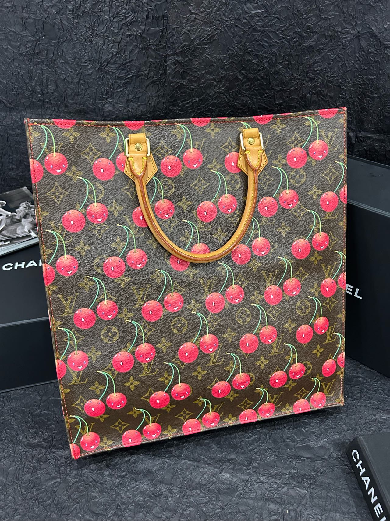 Louis Vuitton/LV Limited Edition Cherry Blossom Sac Plat Bag ‌Model‌: MIOON 36cm × 38cm Grade A