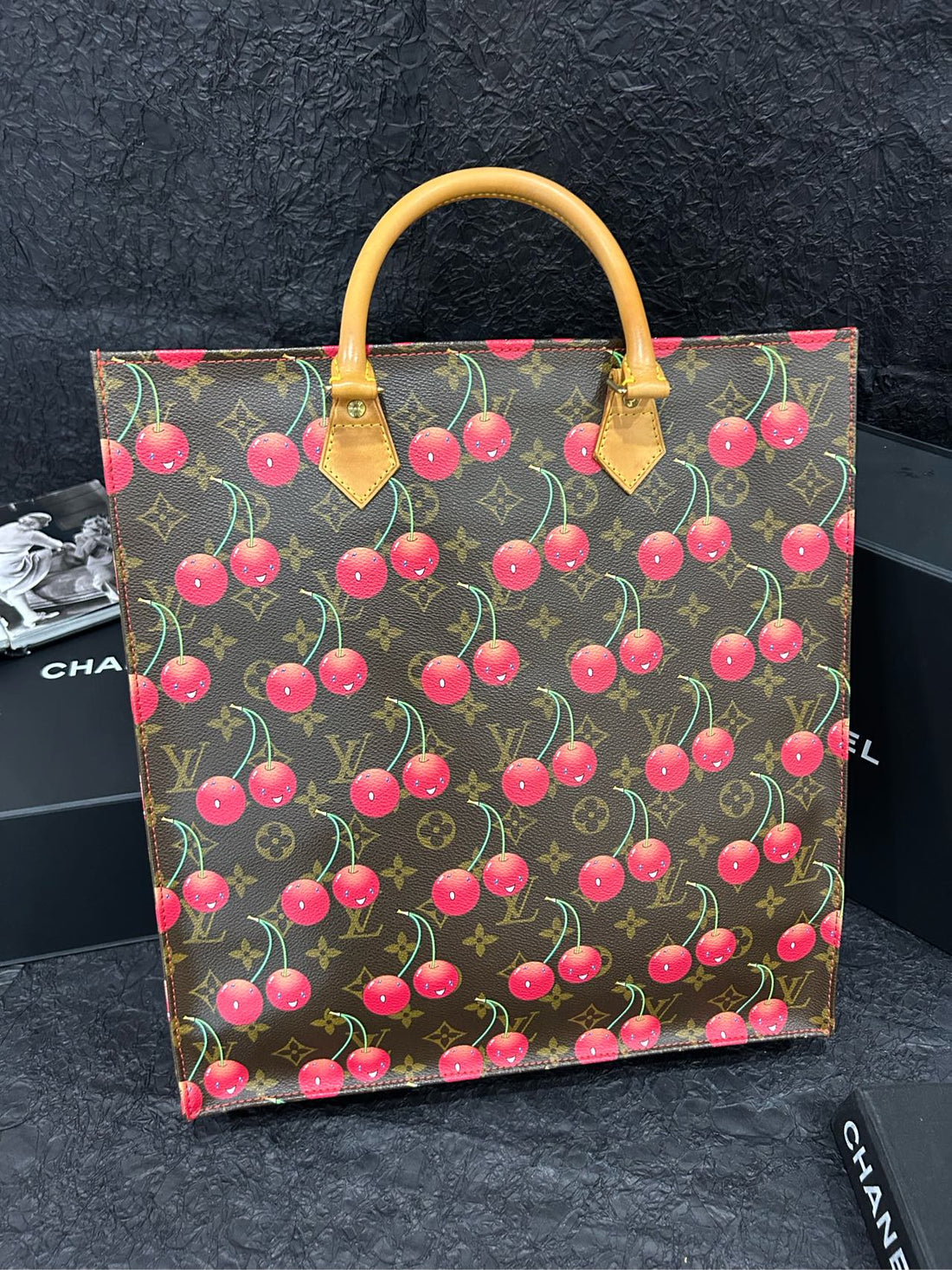 Louis Vuitton/LV Limited Edition Cherry Blossom Sac Plat Bag ‌Model‌: MIOON 36cm × 38cm Grade A