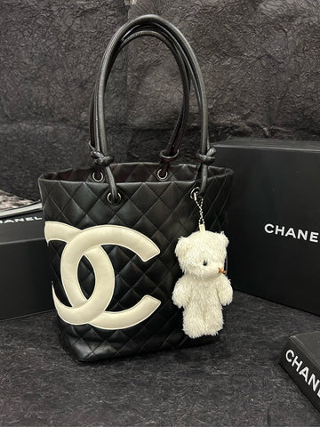 Chanel Cambon Tote Bag "Panda" Colorway ‌Model‌: 9390381 20 cm × 25cm Grade A（Minor care marks‌）